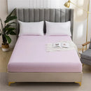 GobekUsa Brushed Fitted Mattress Cover with Deep Pockets – European Skin-Friendly, Durable Solid Bedding