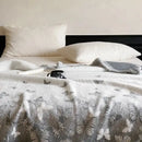 GobekUsa Butterfly Jacquard Imitation Mink Fur Warm Blanket
