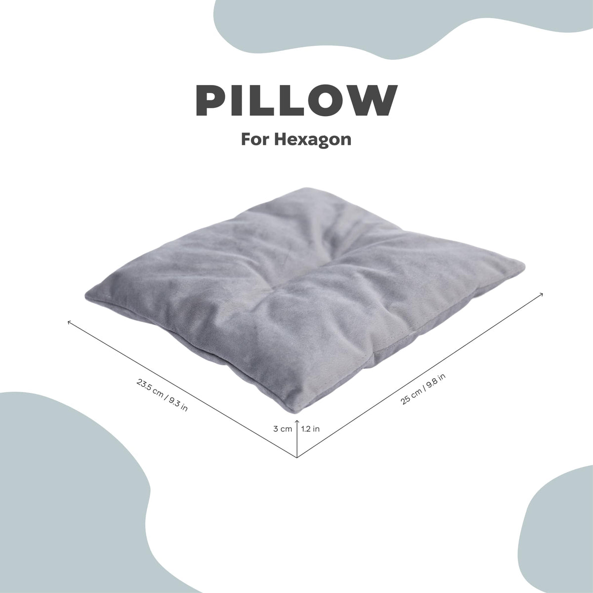 Cat Cushion Pillow - Gray, photo 3 of 3