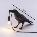 GobekUsa Lively Bird Resin Table Lamp - Home Decor Lighting for Bedroom, Living Room