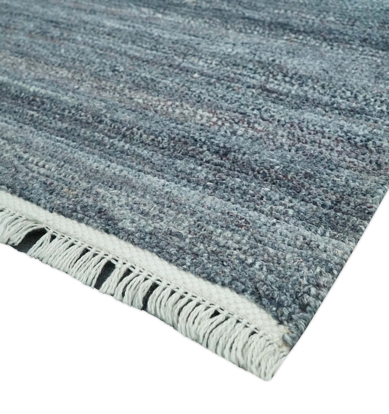 Gray, Charcoal and Silver Modern Abstract Dari 5x8 Pet yarn Area Rug