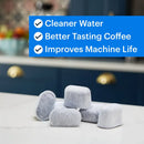 Gray charcoal espresso machine water filter 6 pack kitchen accessory by Decorbites