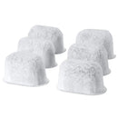 Gray charcoal espresso machine water filter 6 pack kitchen accessory by Decorbites