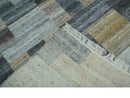 Gray, Charcoal, Ivory and Beige Modern Geometrical 5x8 Pet yarn Area Rug
