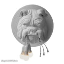 GobekUsa Bulldog Resin Wall Lamp: Nordic Animal LED Wall Sconce for Living Room, Bedroom, Study