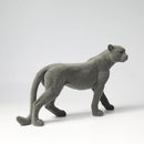 GobekUsa Leopard Flocking Sculpture Cheetah Pendant Home Decor Figurine