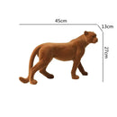 GobekUsa Leopard Flocking Sculpture Cheetah Pendant Home Decor Figurine