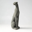 GobekUsa Leopard Flocking Sculpture Cheetah Pendant Home Decor Figurine