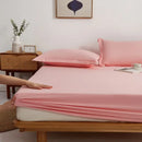 GobekUsa Cotton Fitted Sheet Set Cozy Bedsheet Pillowcases King Twin Queen Full Size