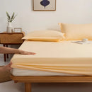 GobekUsa Cotton Fitted Sheet Set Cozy Bedsheet Pillowcases King Twin Queen Full Size