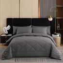 GobekUsa King Size Quilt Set with Pillowcase - Soft, Breathable, and Durable Comforter