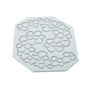 Gray floral and heart leaf silicone mold set for kitchen baking by Decorbites