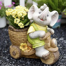 GobekUsa Elephant Garden Decoration | Creative Animal Flower Pots for Kindergarten and Outdoor Decor