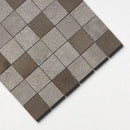 Gray Fousanna Textured 2x2 Limestone Mosaics 12x12