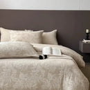 GobekUsa Linen Cotton Jacquard Bedding Set with Duvet, Sheet, and Pillowcases