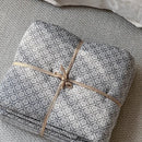 GobekUsa Linen Cotton Jacquard Bedding Set with Duvet, Sheet, and Pillowcases
