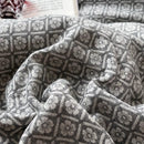 GobekUsa Linen Cotton Jacquard Bedding Set with Duvet, Sheet, and Pillowcases