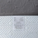 GobekUsa Egyptian Cotton Solid Color Quilted Bedspread Set, 1000TC, 245x270cm, 3Pcs