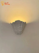 GobekUsa Gypsum Shell LED Wall Lamp - French Design Medieval Wabi-Sabi Art Bedroom Decor