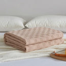 GobekUsa Cotton Waffle Towel Quilt Single Blanket for Office & Picnics