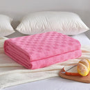 GobekUsa Cotton Waffle Towel Quilt Single Blanket for Office & Picnics