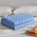 GobekUsa Cotton Waffle Towel Quilt Single Blanket for Office & Picnics