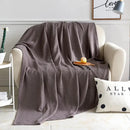 GobekUsa Cotton Waffle Towel Quilt Single Blanket for Office & Picnics