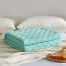 GobekUsa Cotton Waffle Towel Quilt Single Blanket for Office & Picnics