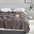 GobekUsa Cotton Waffle Towel Quilt Single Blanket for Office & Picnics
