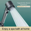 Gray metallic 3-mode handheld shower head bathroom spray nozzle by Decorbites