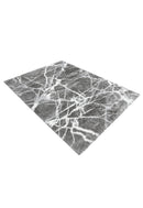Gray Modern Abstract Design 5x7 Rug