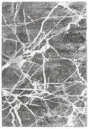 Gray Modern Abstract Design 5x7 Rug