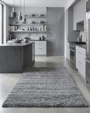 Gray Hand Woven Wool Area Rug - Modern Solid Design Contemporary by The Rug Decor