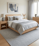 Gray Hand Tufted Wool Area Rug Modern Style - Plush Soft Pile