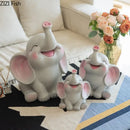 GobekUsa Elephant Child Savings Jar Piggy Bank Room Decor Resin Sculpture Elephant Ornament