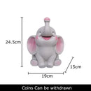 GobekUsa Elephant Child Savings Jar Piggy Bank Room Decor Resin Sculpture Elephant Ornament