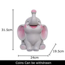 GobekUsa Elephant Child Savings Jar Piggy Bank Room Decor Resin Sculpture Elephant Ornament
