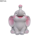 GobekUsa Elephant Child Savings Jar Piggy Bank Room Decor Resin Sculpture Elephant Ornament