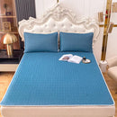 GobekUsa Cooling Latex Summer Mat Set with Rayon Quilted Sheet & Pillowcase