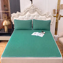 GobekUsa Cooling Latex Summer Mat Set with Rayon Quilted Sheet & Pillowcase