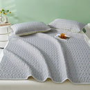 GobekUsa Cooling Latex Summer Mat Set with Rayon Quilted Sheet & Pillowcase
