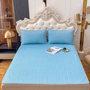 GobekUsa Cooling Latex Summer Mat Set with Rayon Quilted Sheet & Pillowcase