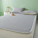 GobekUsa Cooling Latex Summer Mat Set with Rayon Quilted Sheet & Pillowcase