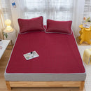 GobekUsa Cooling Latex Summer Mat Set with Rayon Quilted Sheet & Pillowcase