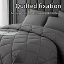 GobekUsa Cozy Quilt Set: Soft & Breathable Queen/King Size Comforter with Duvet & Pillowcase