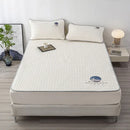 GobekUsa Cooling Latex Bed Mat Set - Thick Summer Quilted Matress Pad & Pillowcases