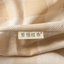 GobekUsa Coarse Cloth Prue Cotton Queen Fitted Sheet Set with Pillowcases
