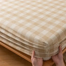 GobekUsa Coarse Cloth Prue Cotton Queen Fitted Sheet Set with Pillowcases