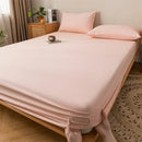 GobekUsa Coarse Cloth Prue Cotton Queen Fitted Sheet Set with Pillowcases