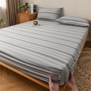 GobekUsa Coarse Cloth Prue Cotton Queen Fitted Sheet Set with Pillowcases